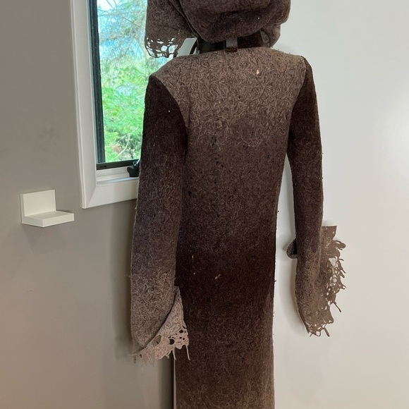 Casch by Gro Abrahamsson Sz 38 Boiled Wool Coat - Work of Art - Picture 8 of 16